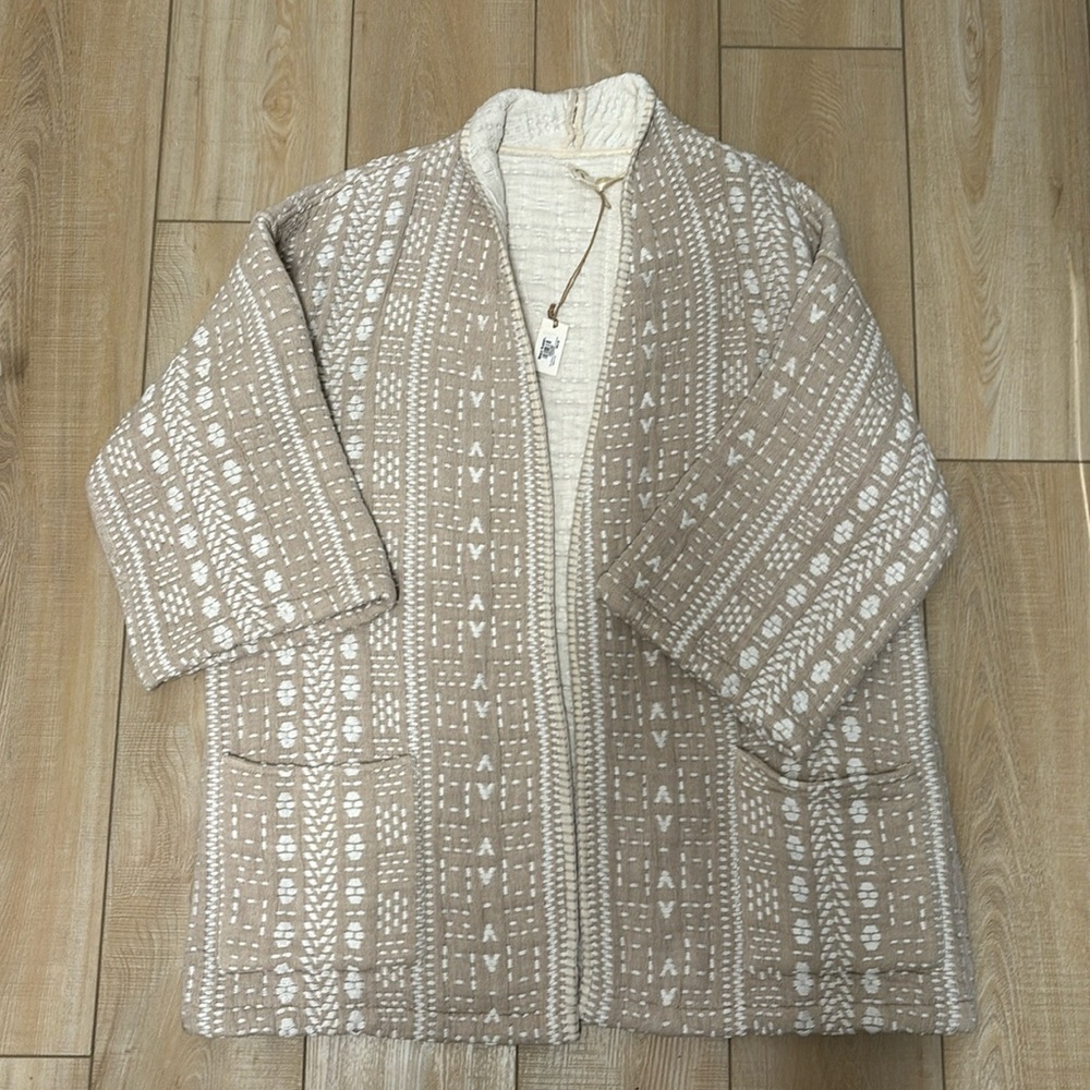 NWT - World Market Quilted Jacket - One Size